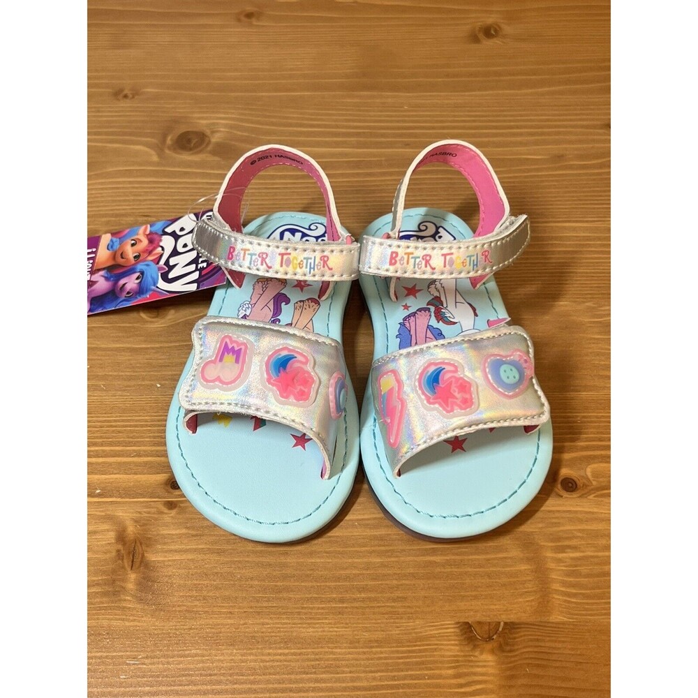 MY LITTLE PONY Light-Up Sandals Toddler Girls Size 9 Hook & Loop Closure